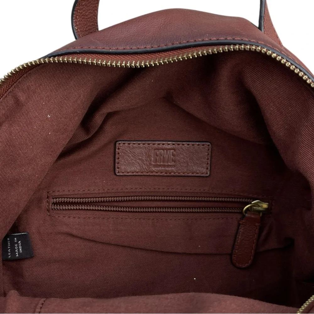 FRYE AND CO. Brown Leather Backpack